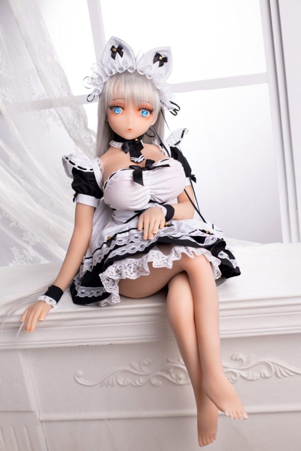 Mini poupée sexuelle en TPE Anime Blanche – Image 3